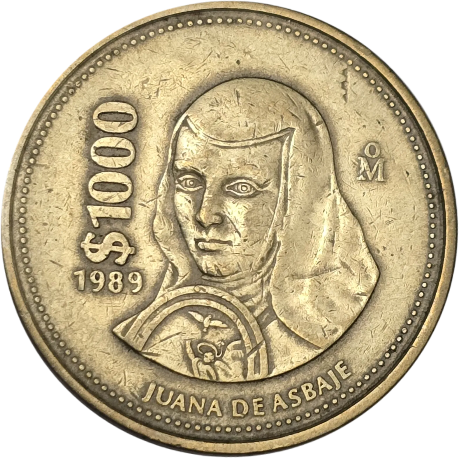 سکه مکزیک 1000 پزو مکزیک 1989